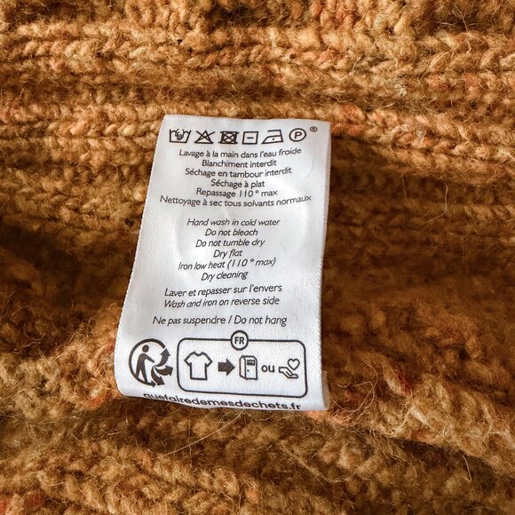 Sezane Andina Cardigan in Ochre Size L - Picture 6 of 9